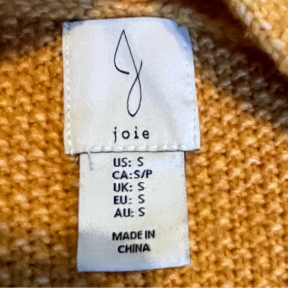 Joie Mustard Yellow Cableknit Cardigan Sweater‎ Size Smalll - Picture 7 of 7